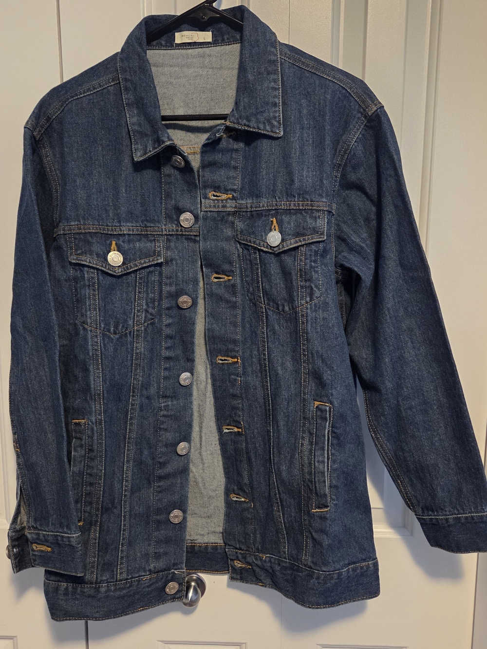 Bench Men's Dark Blue Denim Jacket